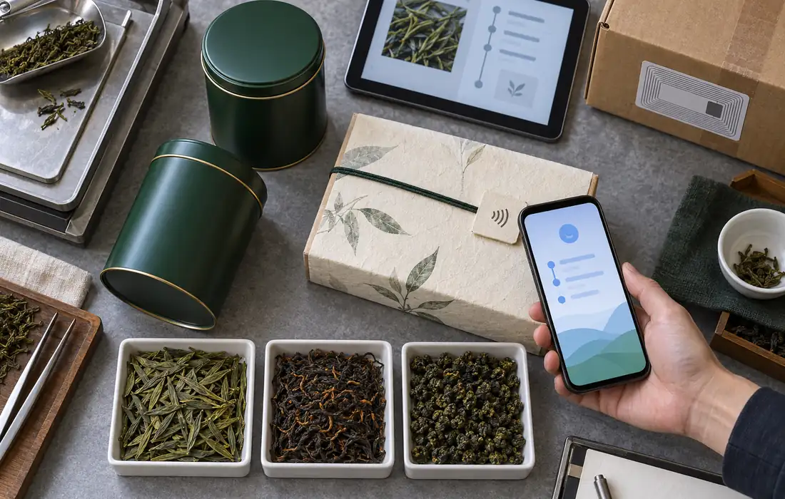 RFID+NFC茶叶礼品溯源应用案例:拼配批次与礼盒查询